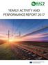 YEARLY ACTIVITY AND PERFORMANCE REPORT 2017
