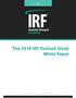 The 2018 IRF Outlook Study White Paper