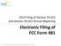 Electronic Filing of FCC Form 481