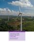 CASE STUDY JUNE 2018 THEPPANA WIND POWER PROJECT, THAILAND. Pioneering private sector utility-scale wind power