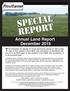 Annual Land Report December 2015
