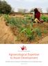 Agroecological Expertise to Assist Development. Report on 10 years of Experience in Tacharane, Mali