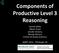 Components of Productive Level 3 Reasoning