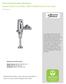 Selectronic Urinal 6063, 6064 & 606B Series Flush Valve
