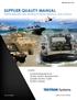 SUPPLIER QUALITY MANUAL DOING BUSINESS WITH TEXTRON SYSTEMS MARINE & LAND SYSTEMS
