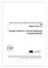 European Conference on Sectoral Qualifications VALIDATION REPORT