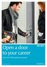 Open a door to your career