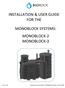INSTALLATION & USER GUIDE FOR THE MONOBLOCK SYSTEMS: MONOBLOCK-2 MONOBLOCK-3