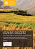 SCALING SUCCESS Lessons from Adaptation Pilots in the Rainfed Regions of India