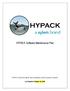HYPACK Software Maintenance Plan