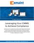 Leveraging Your CMMS to Achieve Compliance