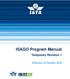 ISAGO Program Manual. Temporary Revision 1