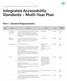 Integrated Accessibility Standards - Multi-Year Plan
