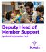 Deputy Head of Member Support