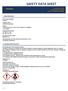 SAFETY DATA SHEET TRAINOL 1. IDENTIFICATION 2. HAZARD IDENTIFICATION. Infosafe No.: LQ7WI ISSUED Date: 17/05/2017 Issued by: CHUBB Fire and Safety