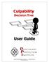 Culpability. User Guide