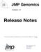 Release Notes. JMP Genomics. Version 3.1