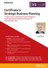 Certificate in Strategic Business Planning