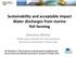 Sustainability and acceptable impact Water discharges from marine fish farming
