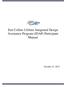 Fort Collins Utilities Integrated Design Assistance Program (IDAP) Participant Manual