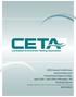 2019 Annual Conference Sponsorships and Promotional Opportunities April 12th - 16th 2019 I Memphis, TN Peabody Resort I #CETA2019