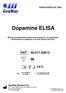 Dopamine ELISA. Manual and automated enzyme immunoassay for the quantitative determination of dopamine in human plasma and urine.