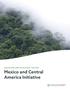 CLIMATE AND LAND USE ALLIANCE Mexico and Central America Initiative