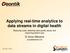 Applying real-time analytics to data streams in digital health