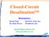Closed-Circuit Desalination