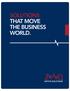 SOLUTIONS THAT MOVE THE BUSINESS WORLD.