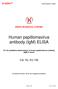 Human papillomavirus antibody (IgM) ELISA