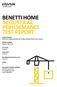 BENETTI HOME ACOUSTICAL PERFORMANCE TEST REPORT