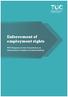Enforcement of employment rights. TUC Response to the Consultation on enforcement of rights recommendations