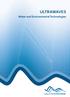 ULTRAWAVES. Water and Environmental Technologies
