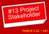 Project stakeholders are individuals, groups, or organizations who may affect, be affected by, or perceive themselves to be affected by a decision,
