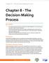 Chapter 8 - The Decision-Making Process