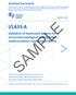 SAMPLE. Validation of Automated Systems for Immunohematological Testing Before Implementation; Approved Guideline