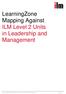 LearningZone Mapping Against ILM Level 2 Units in Leadership and Management