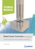 TECHNICAL MANUAL. Bolted Column Connection (for Seismic applications) Seismic-proof Application of Bolted Connections