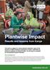 Plantwise Impact. Results and lessons from Kenya