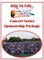 Concert Series Sponsorship Package