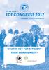 27 29 JUNE EDF CONGRESS 2017 PRAGUE, CZECH REPUBLIC WHAT IS KEY FOR EFFICIENT FARM MANAGEMENT?