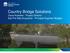 Country Bridge Solutions David Andrews - Project Director Adj Prof Wije Ariyaratne - Principal Engineer Bridges