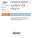FINDING HIDDEN WAREHOUSE PROFITS. Accellos One Pulse and Hall s Warehouse. Case Study. icepts Technology Group.