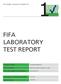 FIFA LABORATORY TEST REPORT