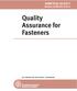 Quality Assurance for Fasteners