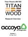 Titan Wood LIMITED. Research Overview