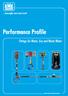 thoroughly tried and tested! Performance Profile Fittings for Water, Gas and Waste Water