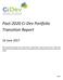 Post-2020 Ci-Dev Portfolio Transition Report