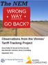 Observations from the Vinnies Tariff-Tracking Project